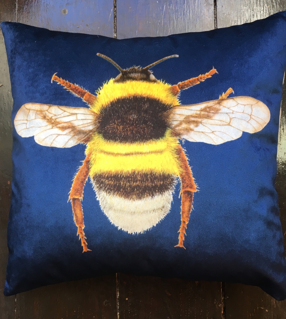 Velvet sales bee cushion